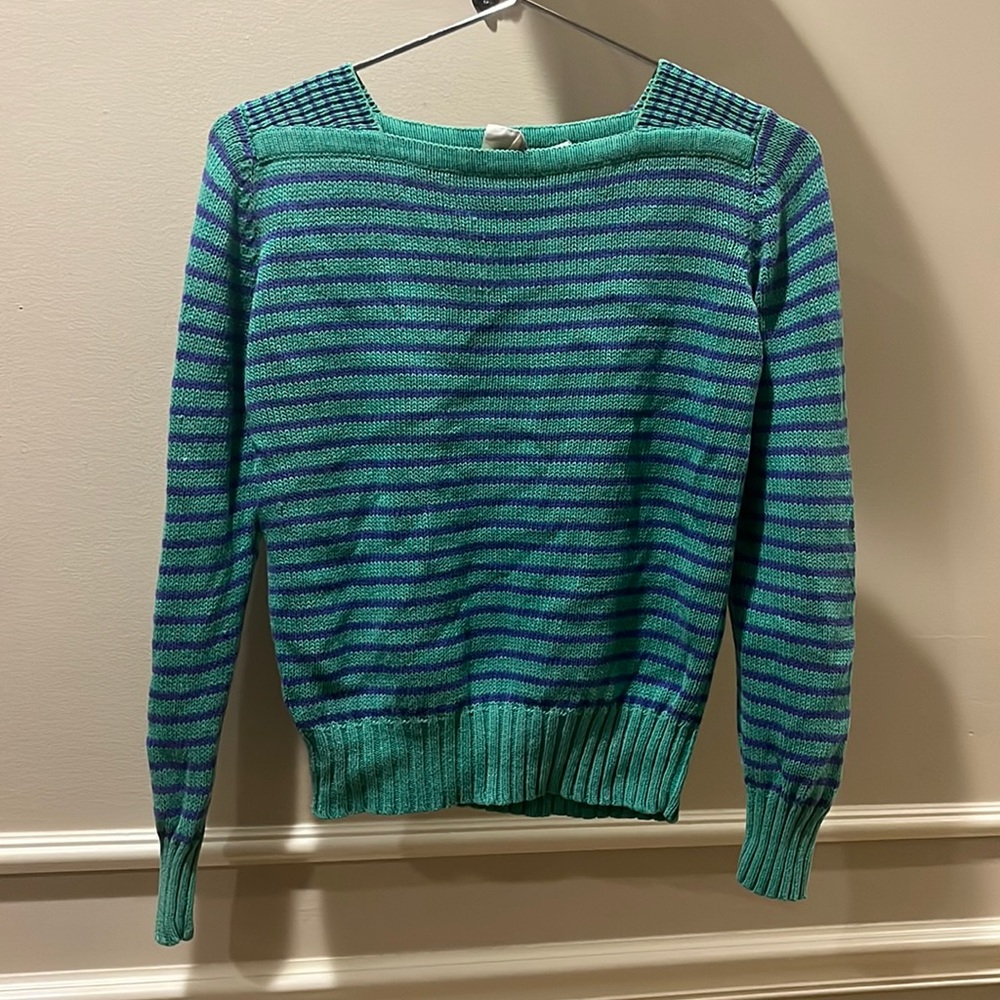 Vtg striped knit sweater sz S